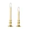 Celestial Lights Celestial Lights Brass/White no scent Scent LED Battery Operated Taper Window Candle P-1524-BI - alternate 4